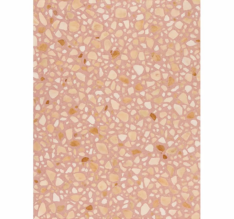 Rózsaszín föld terrazzo tapéta kő - TenStickers