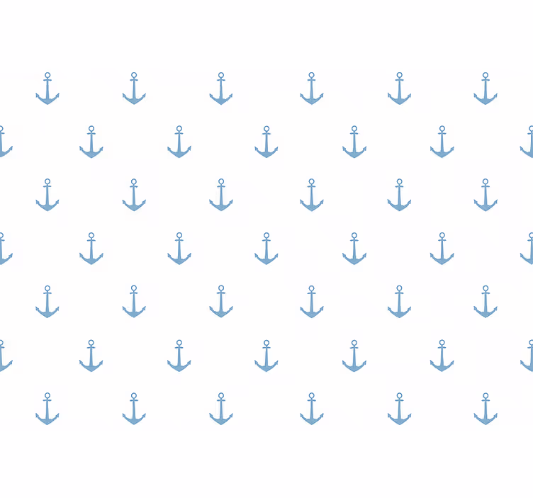 Kék horgony design gyerekszoba tapéta - TenStickers