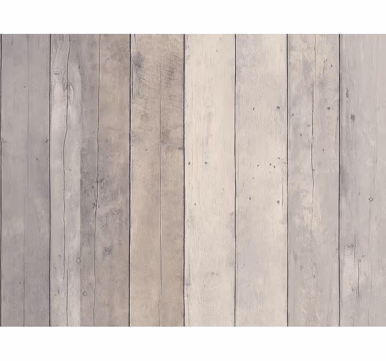 Washed wood panel effect nappali tapéta - TenStickers