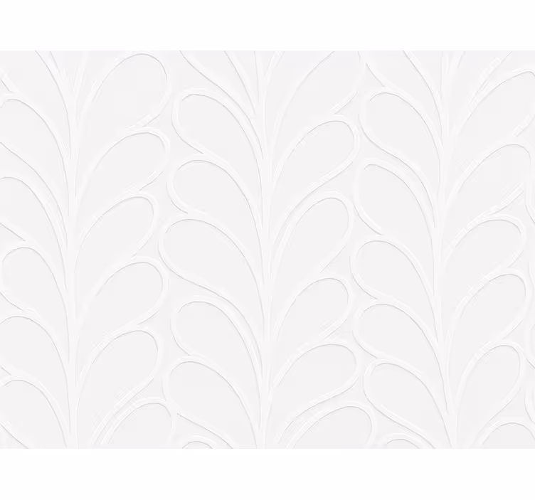3d fehér levél textúra nappali tapéta - TenStickers