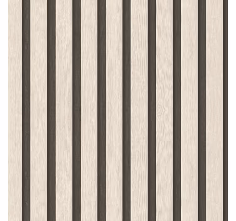 Beige és fekete fa nappali tapéta - TenStickers