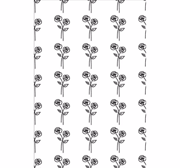 Rózsák párban minimalista design tapéta virágok - TenStickers