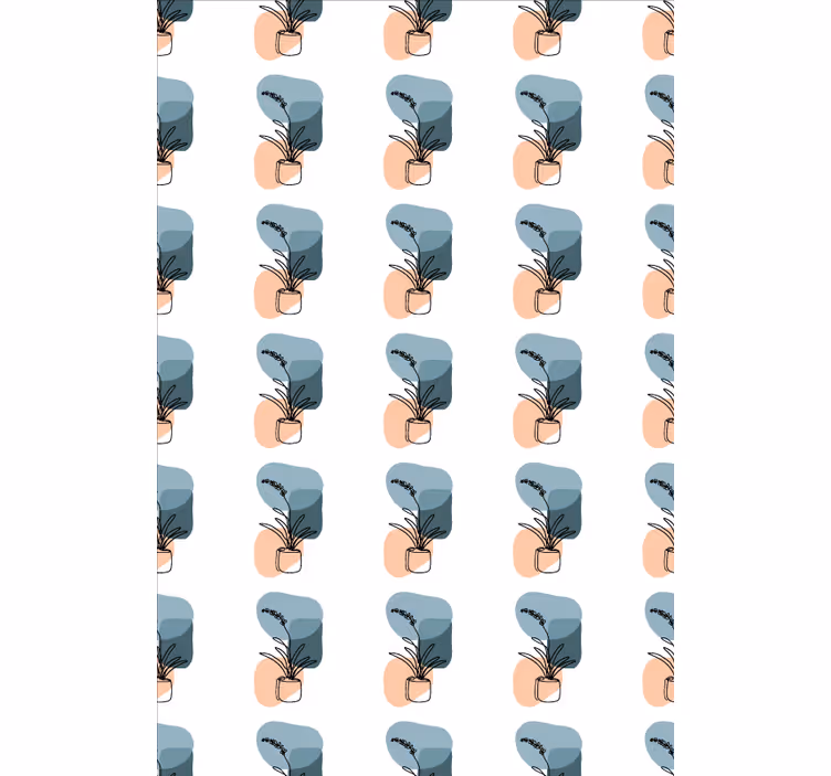 Tapéta virágok minimalista orchideák mintával - TenStickers