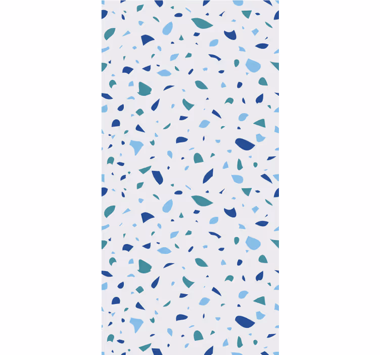 Kék árnyalatú terrazzo fő tapéta - TenStickers