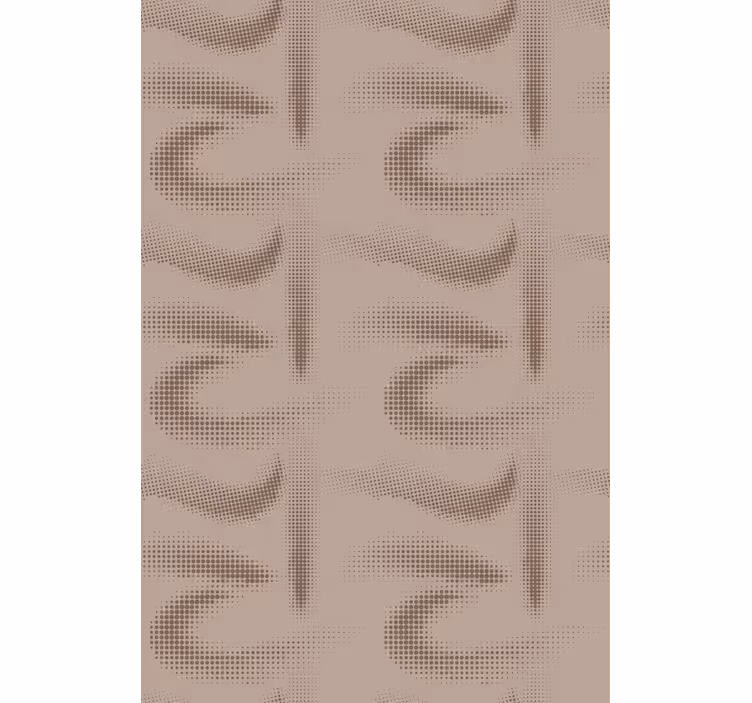 Barna ívelt mintás fő tapéta - TenStickers