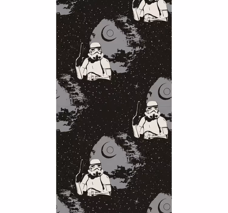 Tipikus fehér trooper minta hálószoba tapéta - TenStickers