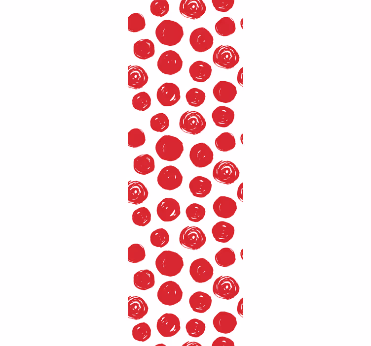 Nagy pöttyös minta hálószoba tapéta - TenStickers