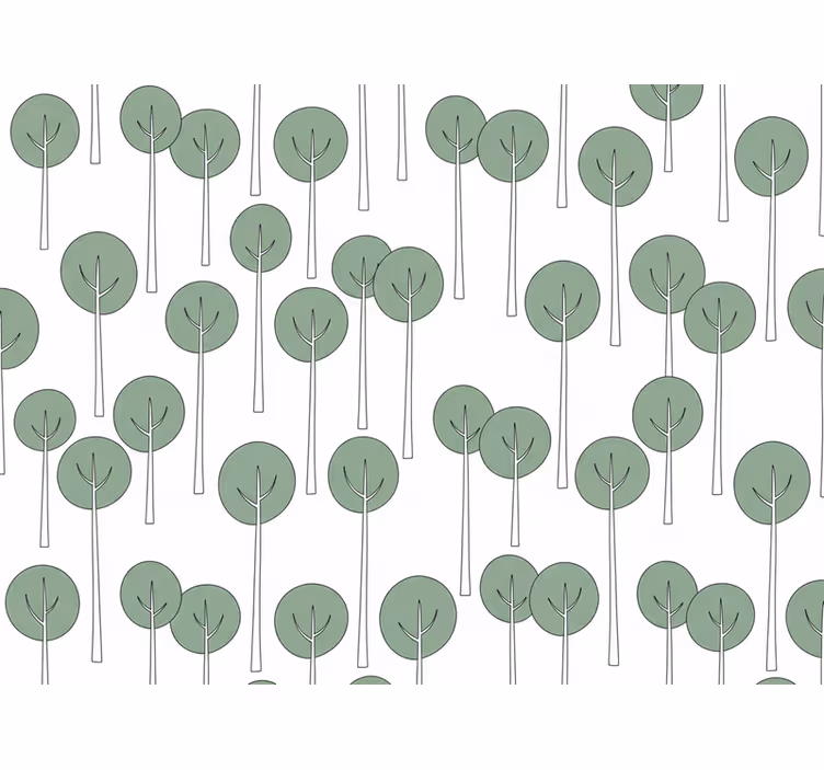 Minimalista fa minta tapéta virágok - TenStickers