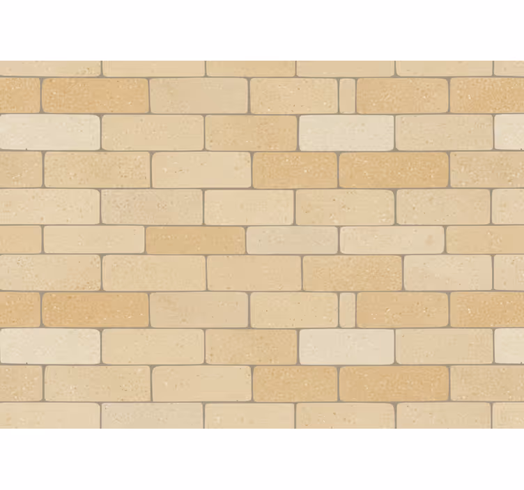 Beige sárga téglák tapéta kő - TenStickers