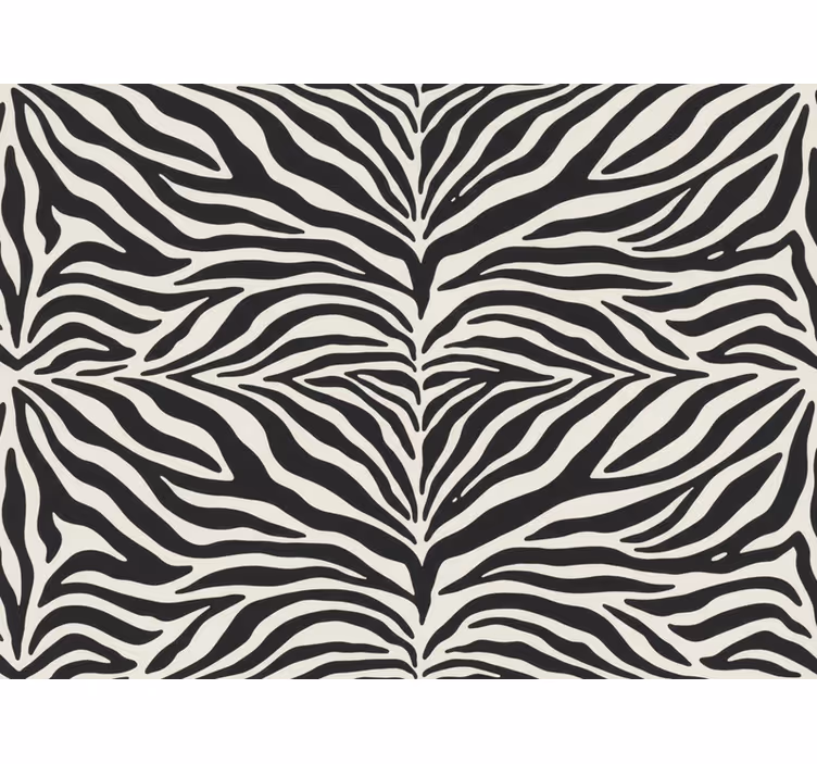 Zebra tapéta - valódi zebra mintázat - TenStickers