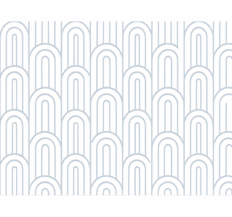 Levegős kék Ív geometrikus tapéta - TenStickers