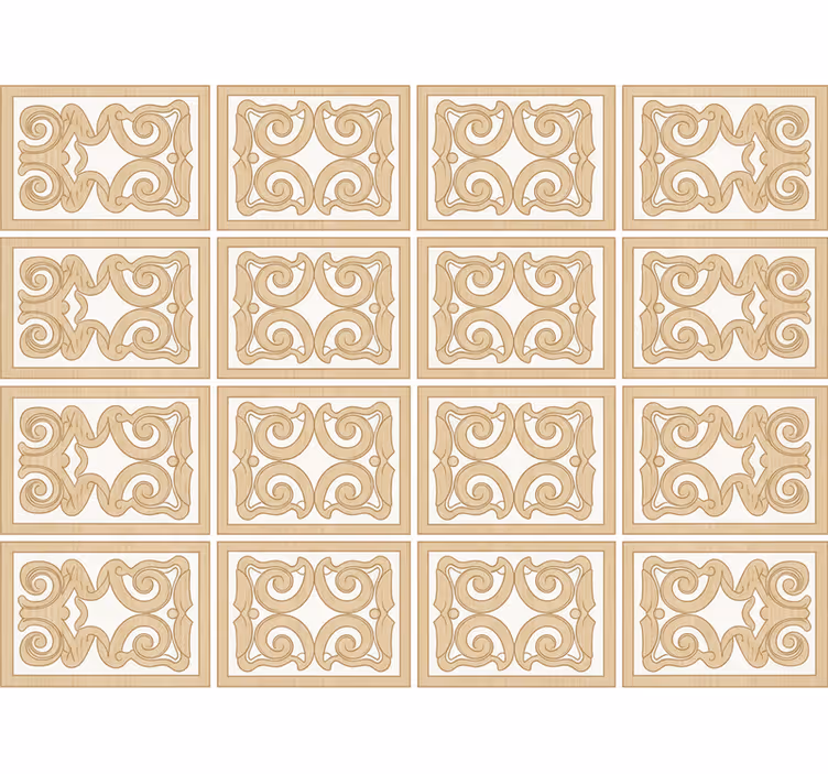 Tapéta faipari - lábazati mintázat stílus - TenStickers