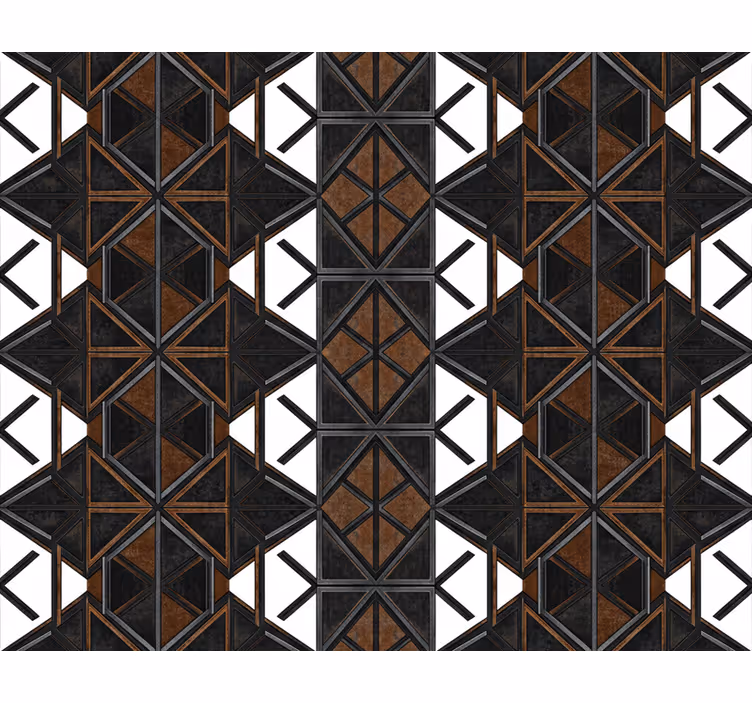 Ipari geometrikus fekete barna tapéta - TenStickers