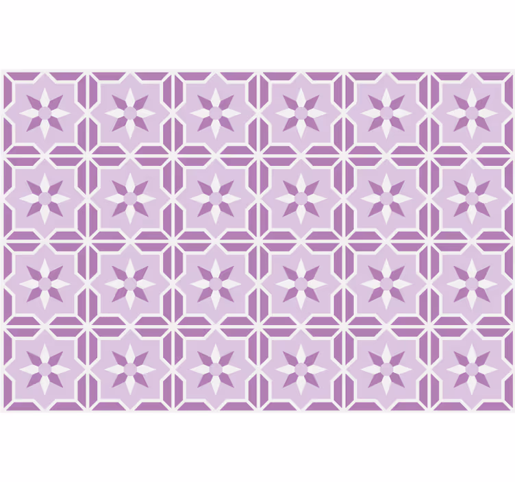 Rózsaszín tapéta - geometrikus málna Árnyalat - TenStickers