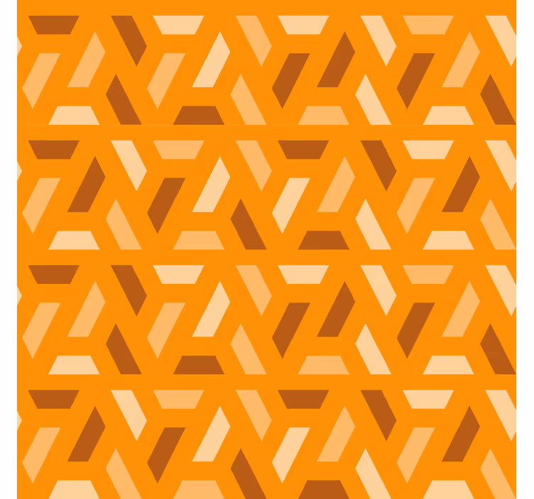 Modern geometrikus terrakotta tapéta - TenStickers