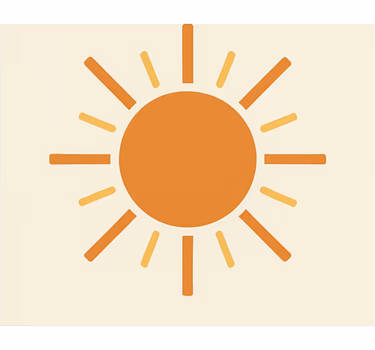 Sol filat terrakotta tapéta - TenStickers