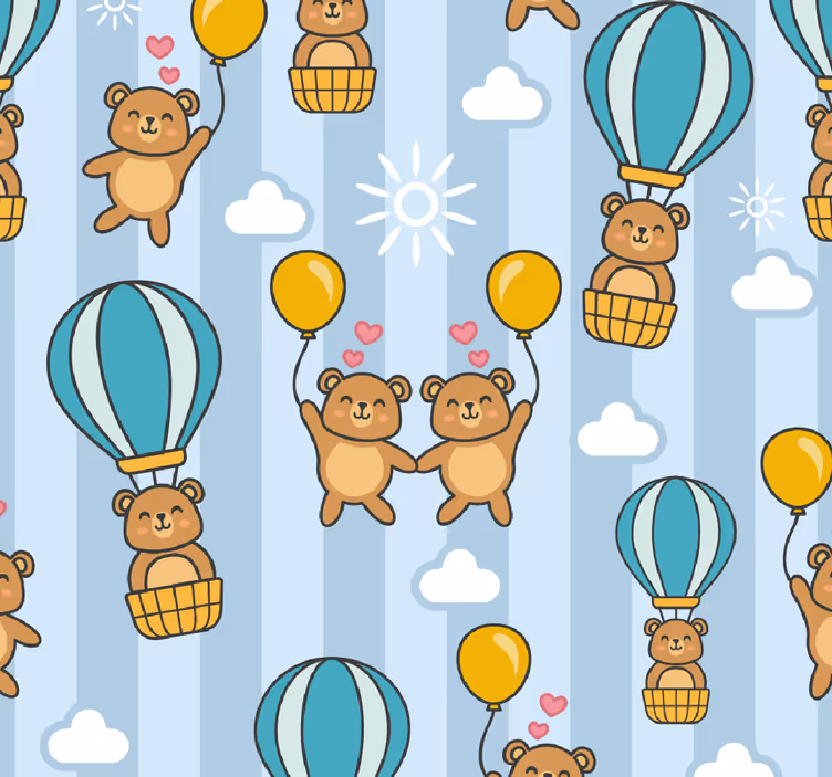 Gyerekek tapéta repülő állatok gyerekeknek - TenStickers