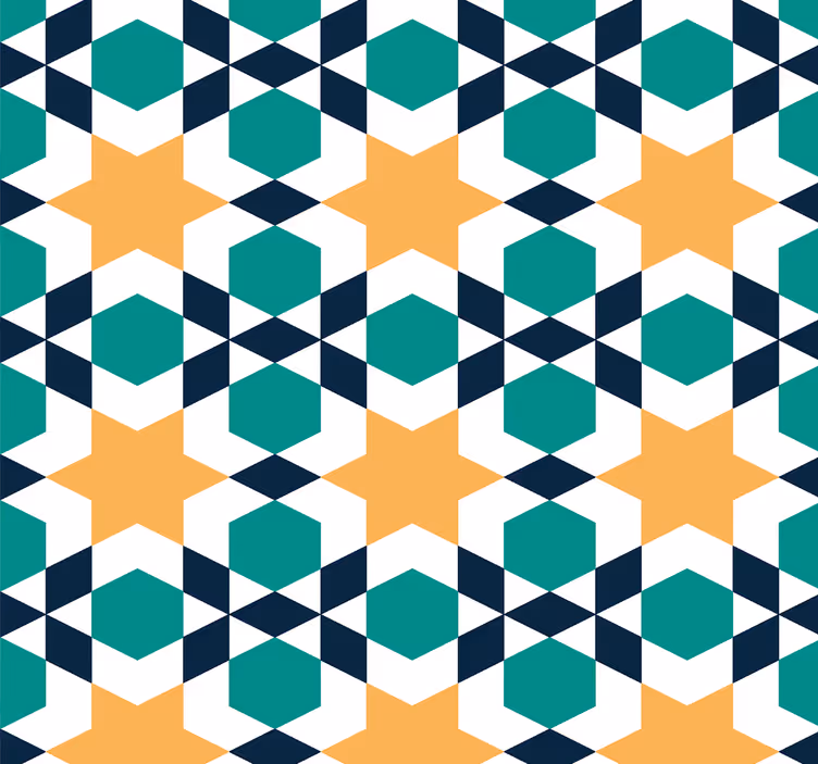 Csempe tapéta morrocan díszek csillag - TenStickers