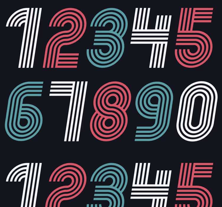 Numerológia tini hálószoba tapéta - TenStickers