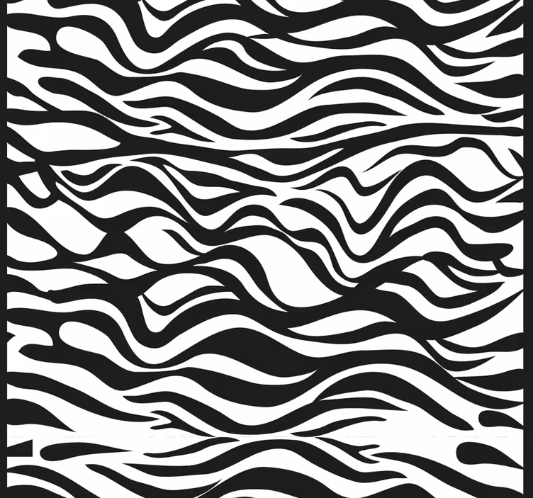 Zebra csíkos minta Zebra Tapéta - TenStickers