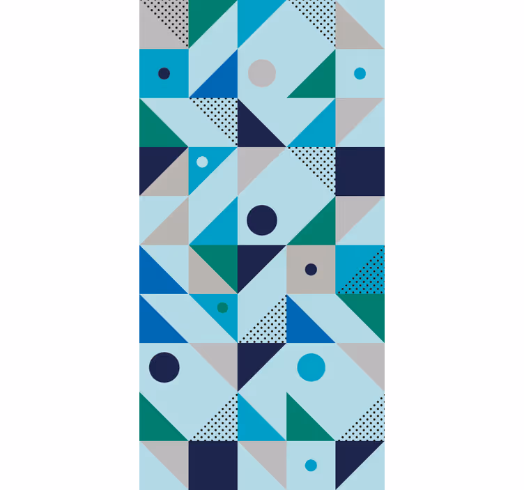Geometriai formák fúziója Tapéta Geometriai - TenStickers