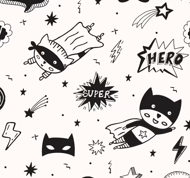 Onomatopoeia képregény textúra hálószoba tapéta - TenStickers