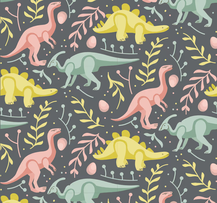 Dinoszaurusz rajzfilm Tapéta Dinoszauruszok - TenStickers