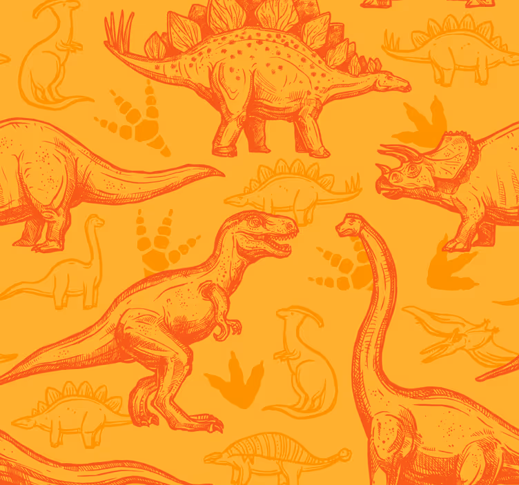 Dinoszaurusz rajzfilm Tapéta Dinoszauruszok - TenStickers