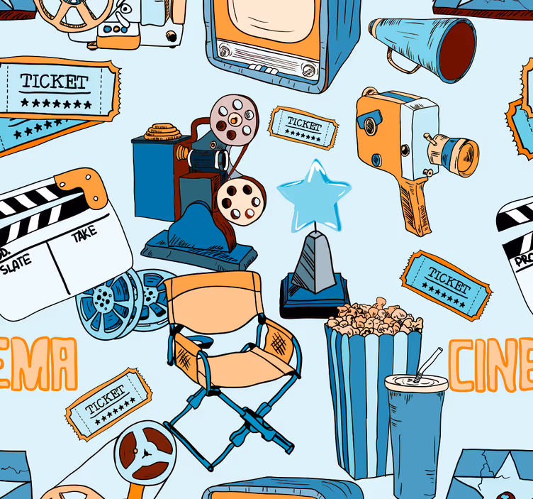Film éjszakai nappali tapéta - TenStickers