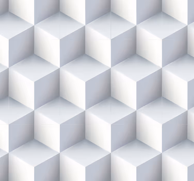 Köbös illúzió Tapéta Geometriai - TenStickers