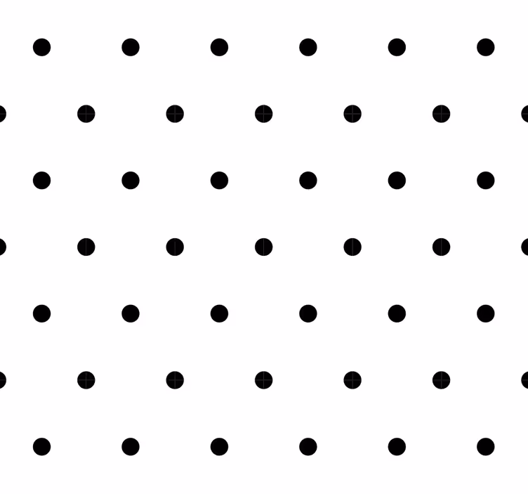 Pontok a fehér háttér foltos tapéta - TenStickers