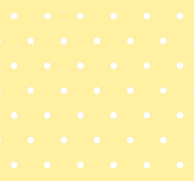 Pontok a sárga háttér foltos tapéta - TenStickers