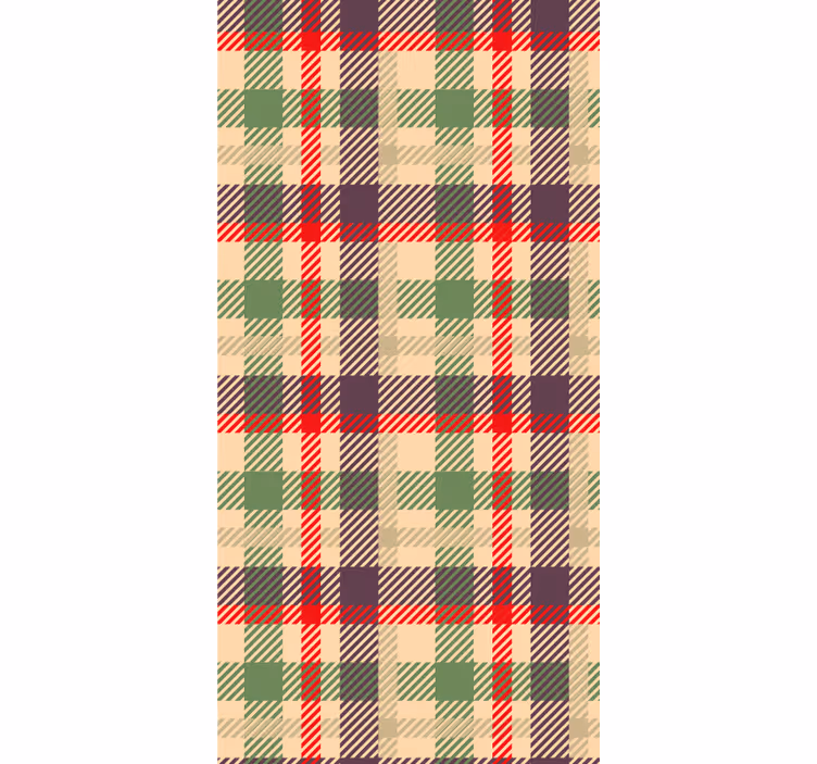 Tartán kockás minta Tapéta Díszítő - TenStickers
