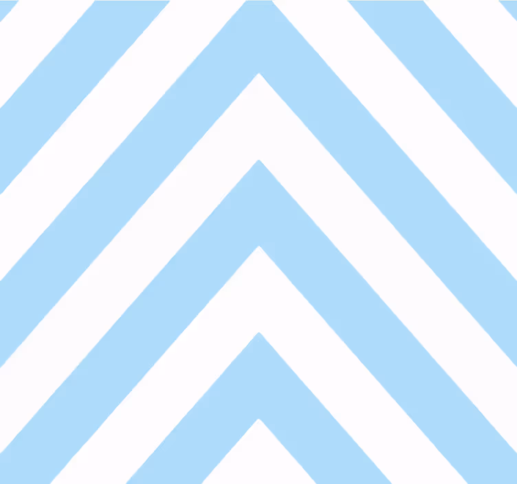 Kék és fehér chevron csíkos tapéta - TenStickers