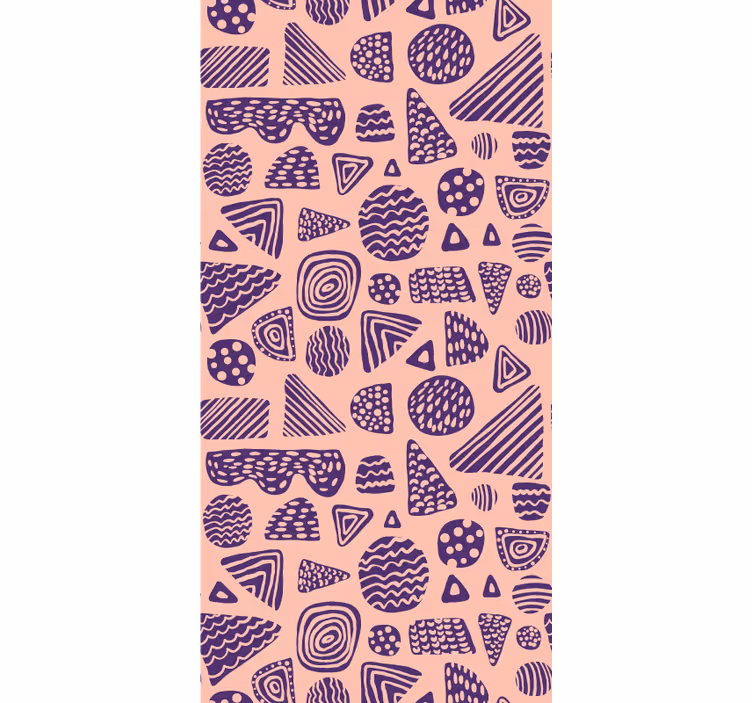 Geometrikus formák szett nappali tapéta - TenStickers