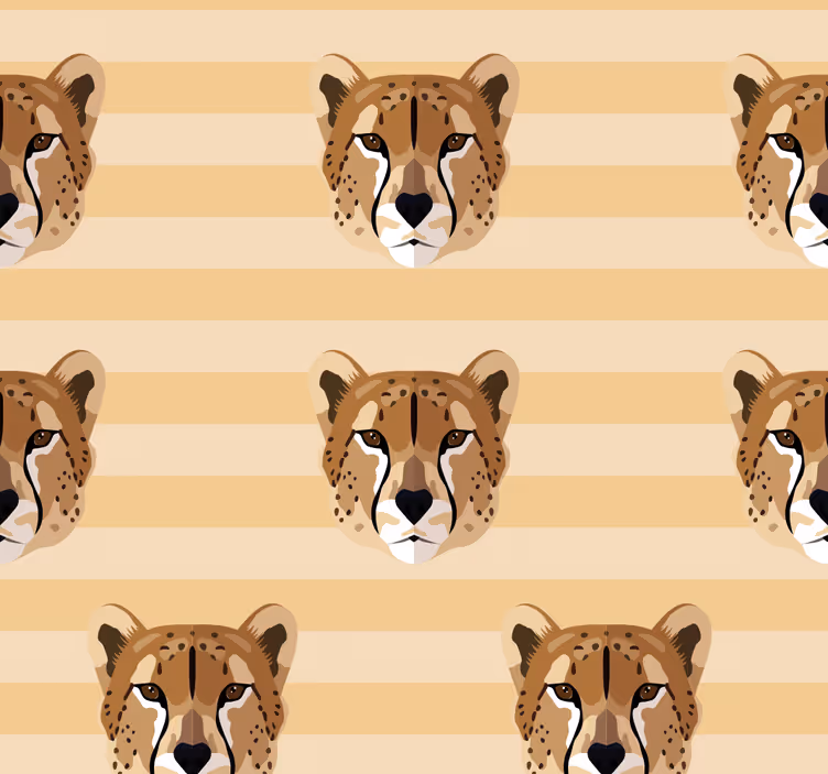 Gepárd csíkos minta Allati tapéta - TenStickers
