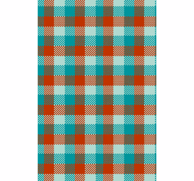 Gingham minta Tapéta Geometriai - TenStickers
