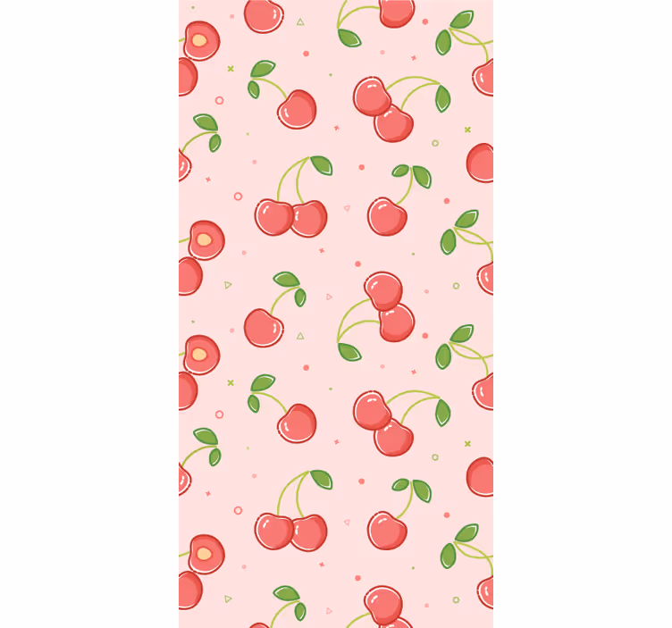 Cseresznye minta Fő tapéta - TenStickers