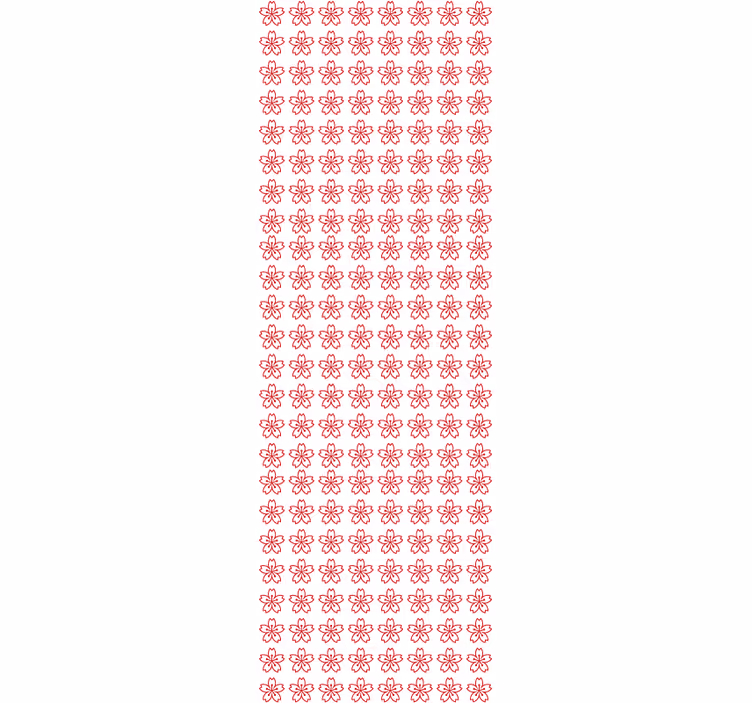 Virágos szimmetria Tapéta Virágdíszes - TenStickers
