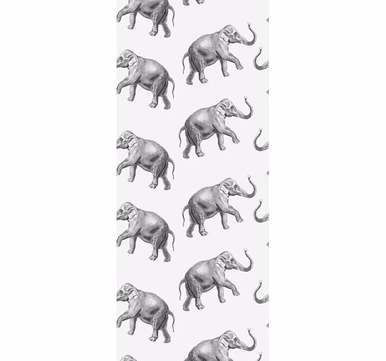 Elefánt ismétlés Tapéta Elefánt - TenStickers