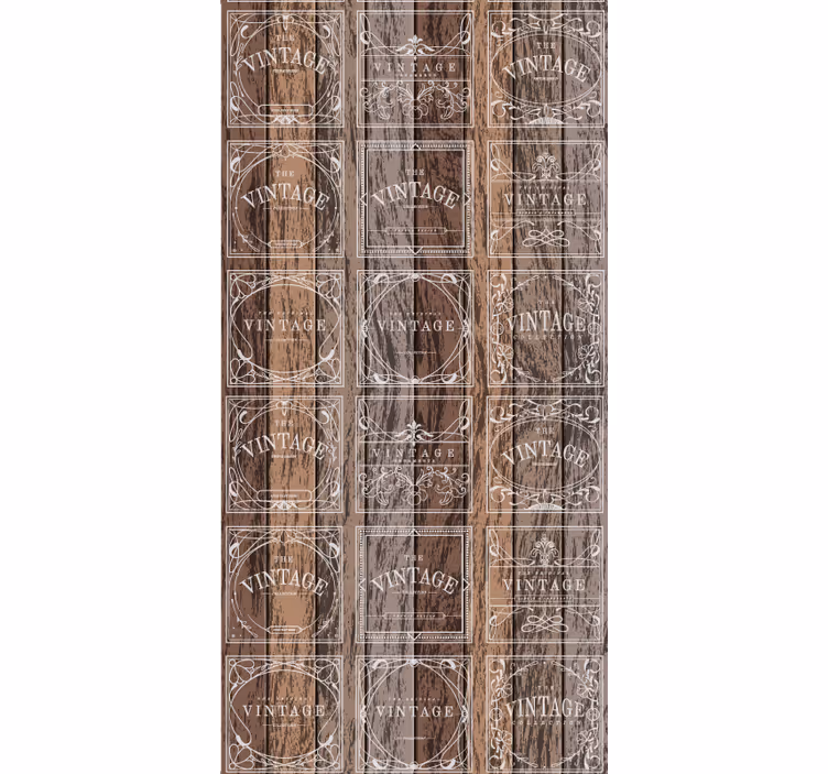 Pecsétes hordók Tapéta szüret - TenStickers