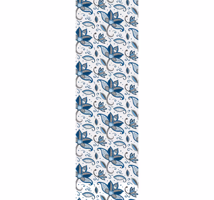 Virágmintás kézzel rajzolt virág tapéta - TenStickers