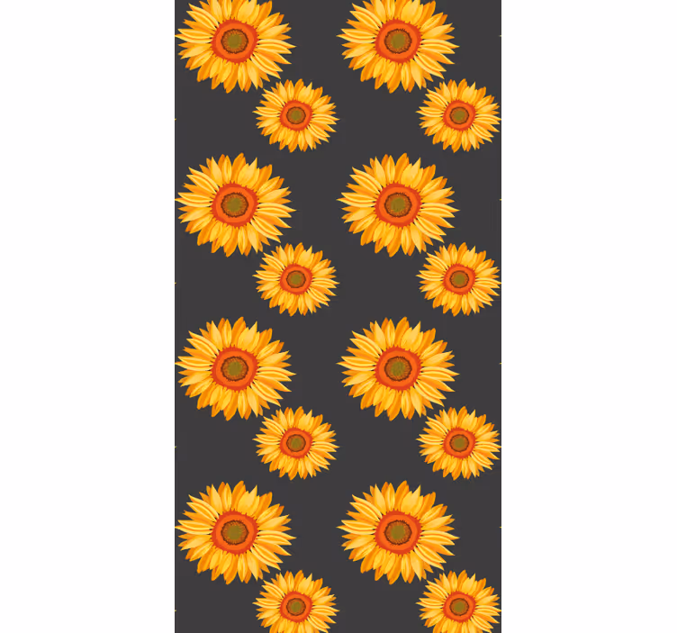 Napraforgó elegancia Tapéta Virágok - TenStickers