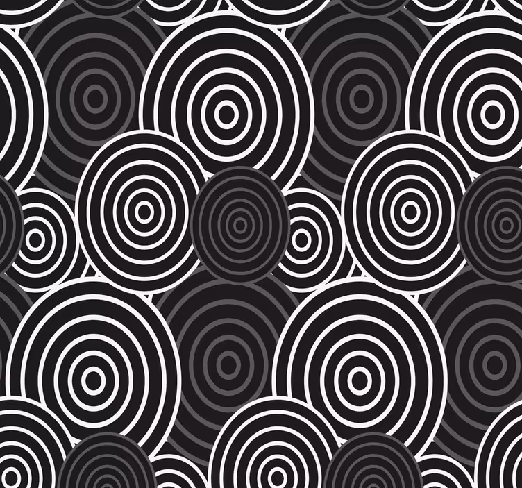 Koncentrikus körök Tapéta Geometriai - TenStickers