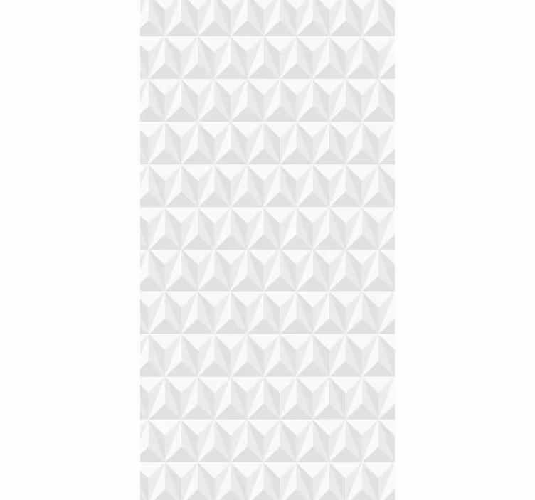 Geometrikus fal Fehér tapéta - TenStickers