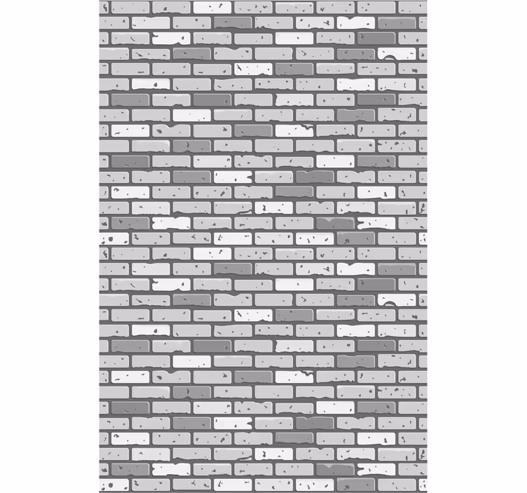 Monokróm téglafal Tégla tapéta - TenStickers