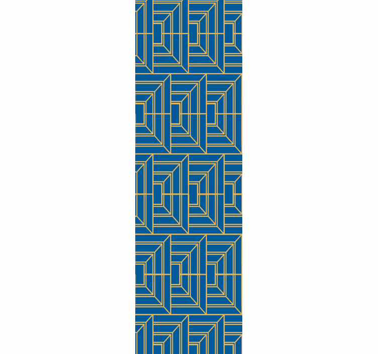 Szögletes labirintus Tapéta Geometriai - TenStickers