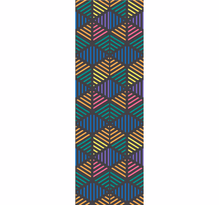 Geometriai csíkos minta Tapéta Geometriai - TenStickers