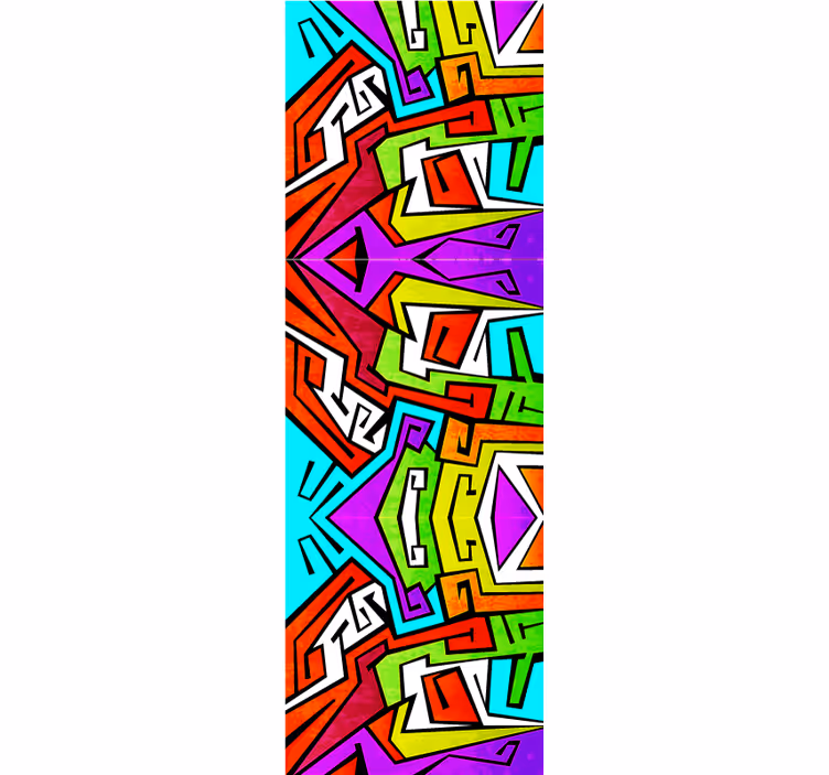 Geometrikus Élénkség tizenéves tapéta - TenStickers