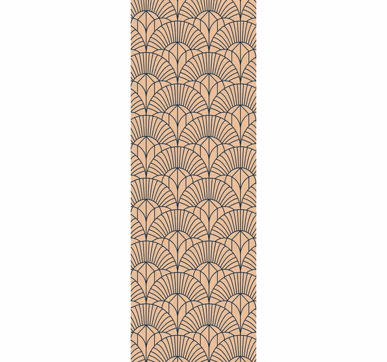 Geometrikus legyező minta Tapéta Geometriai - TenStickers